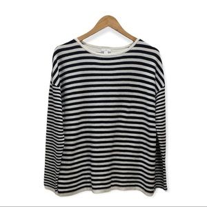 J. Jill Breton Cotton Striped Sweater